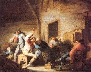 Ostade, Adriaen van Peasants Making Merry in a Tavern oil on canvas